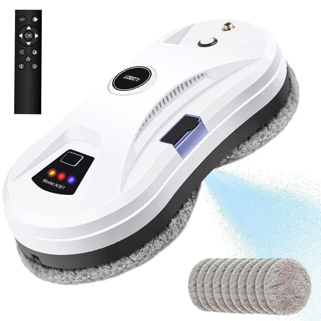 AHWOiHS Fensterputzroboter Automatischer Fensterreinigungsroboter Fensterroboter Mit Wasserstrahl, F