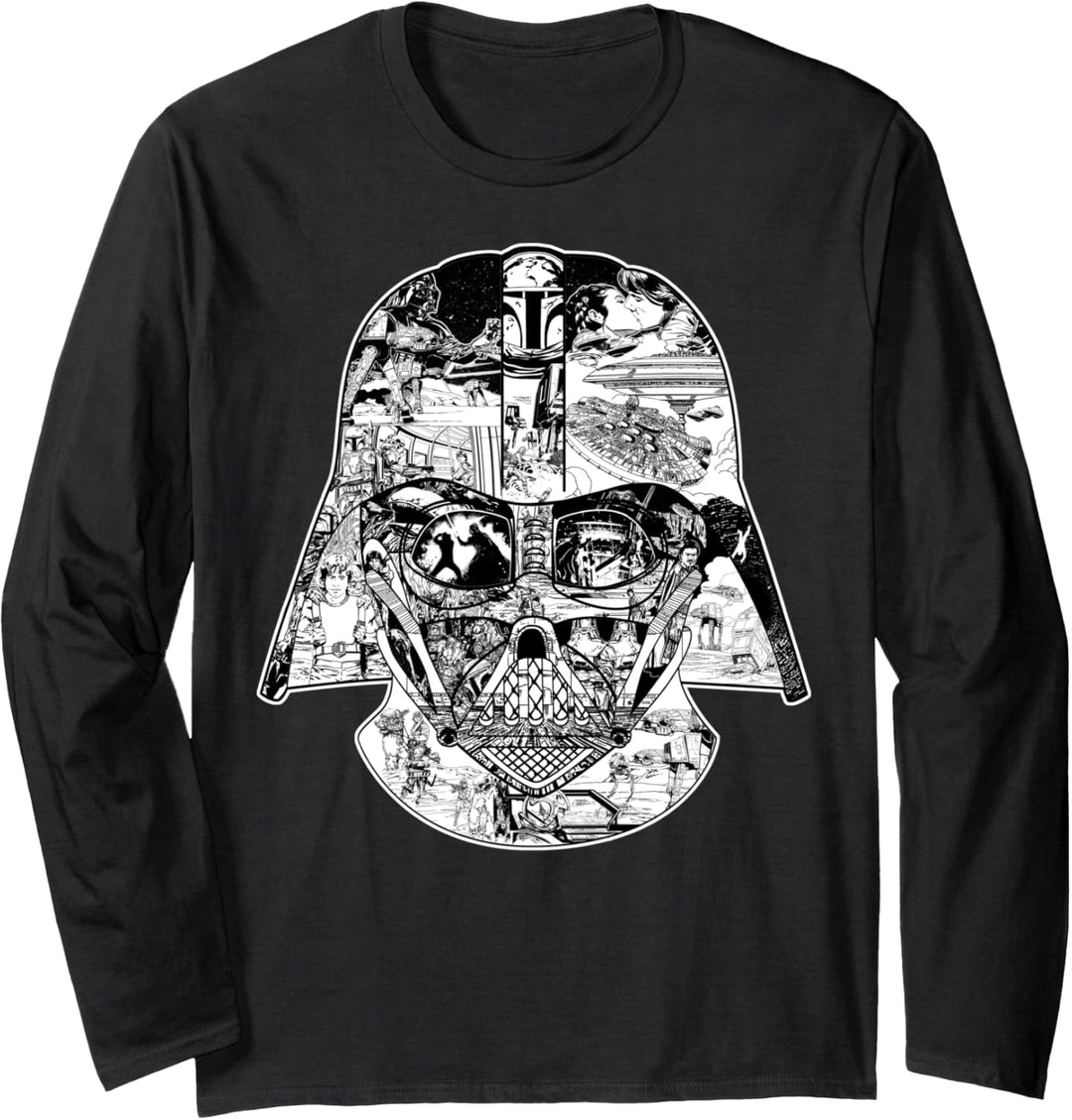Star Wars Darth Vader Helmet Star Wars Story Poster Langarmshirt