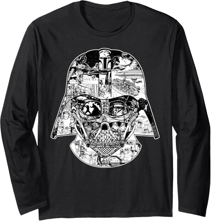 Star Wars Darth Vader Helmet Star Wars Story Poster Langarmshirt