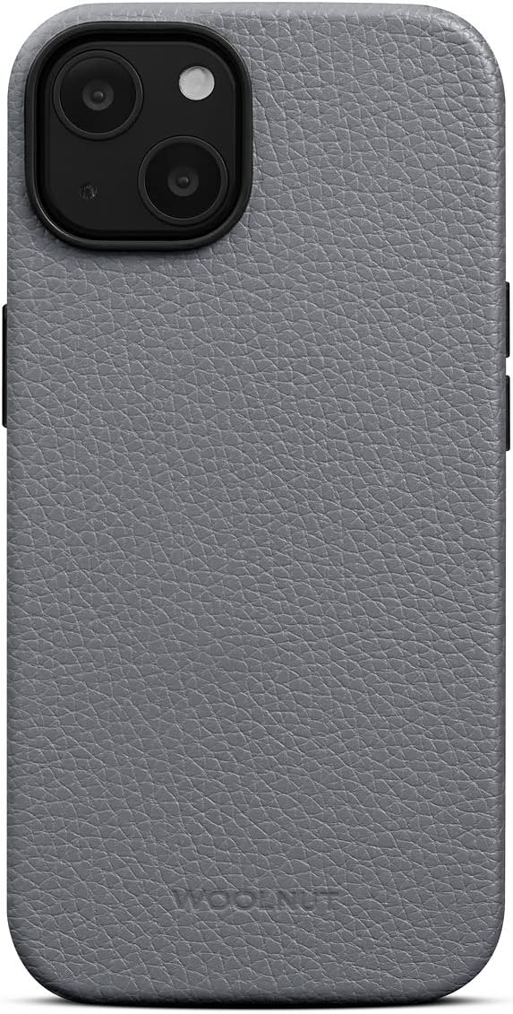 Woolnut Leder Hülle Case für iPhone 14 - Grau iPhone 14 Grau, iPhone 14 Grau