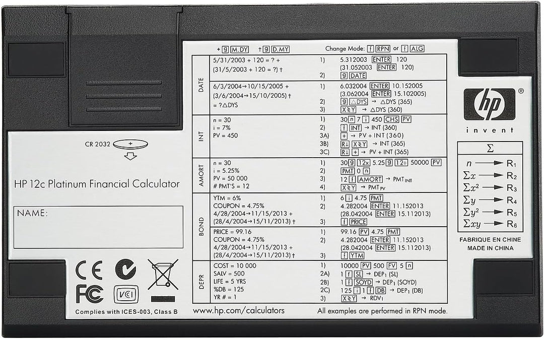 HP 12c Platinum