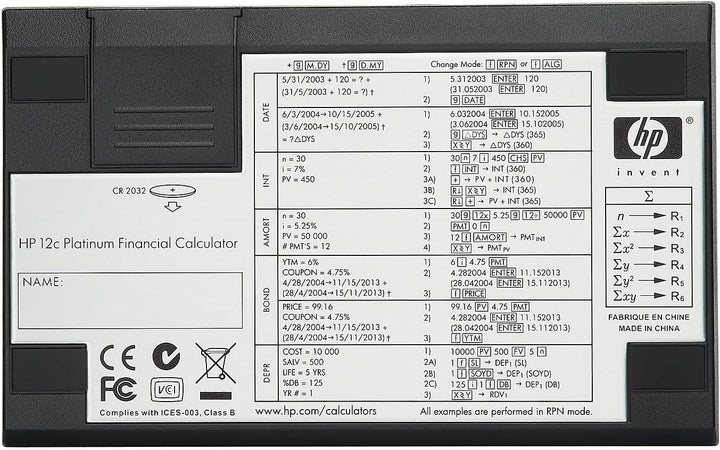 HP 12c Platinum