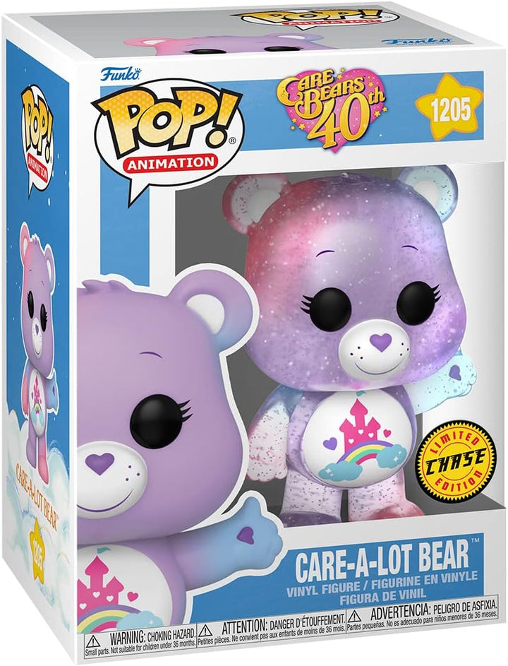 Funko Pop! Animation: CB40- Care-a-Lot Bear - Care-A-Lot - Transluzent - Glitzer CH - Care Bears - V