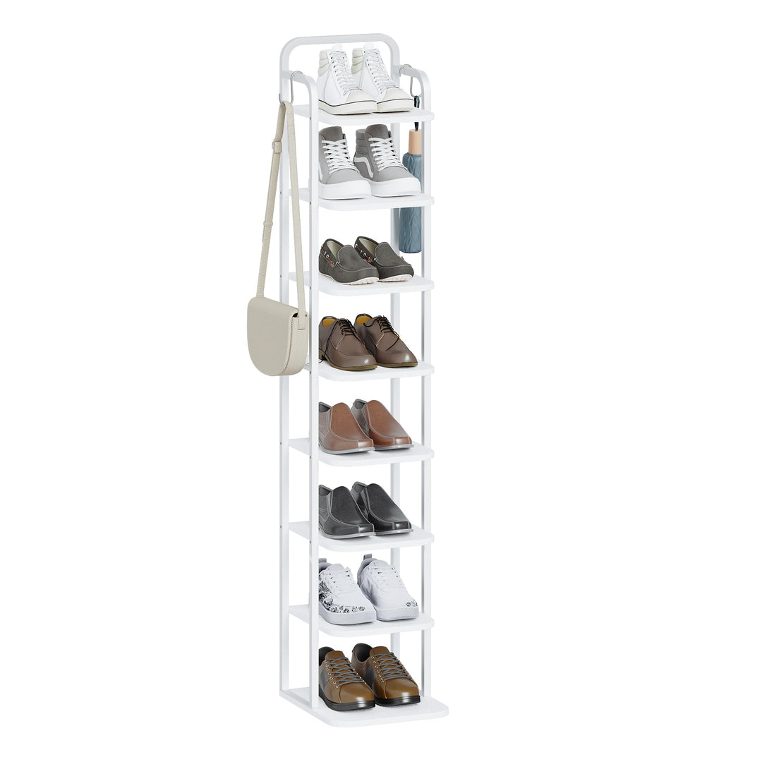 Hzuaneri Vertikales Schuhregal, 8-Stöckige Schuhregale, Schuhturm Für Kleine Räume, Freistehend, Ver