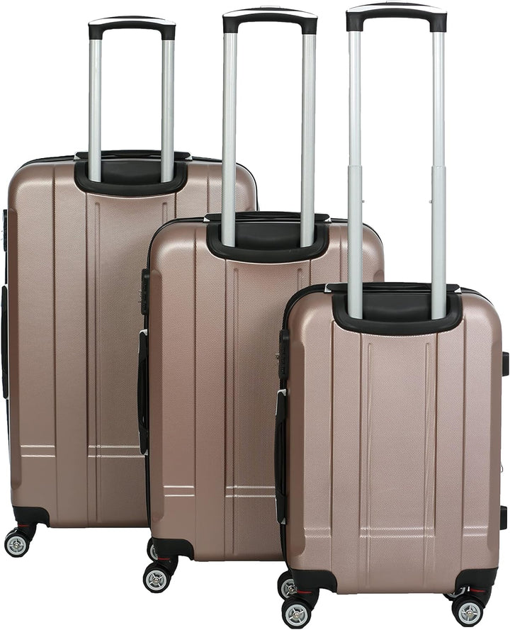 INVIDA Glüückskind Luxus Koffer Trolley Kofferset aus ABS in 6 Farben und Einzel oder im Set Frei Wä
