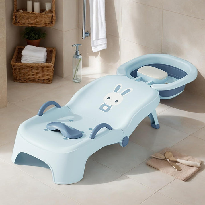 Kinder Haarewaschen Stuhl,Klappbarer Kinder Haarwaschbad-Sitz | Baby Liegesitz Mit Kopfstütze Zu Hau