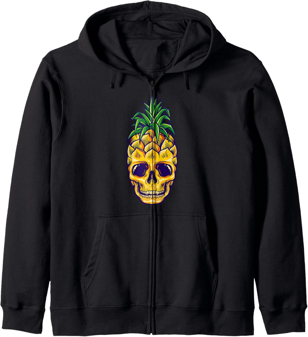 Ananas Schädel Aloha Beaches Hawaii Hawaiian Gothic Summer Kapuzenjacke