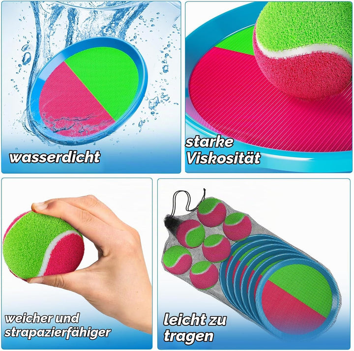 Ci Vetch Klettballspiel Für Kinder Und Erwachsene, Outdoor Spielzeug Strandspiele Draussen Garten Sp