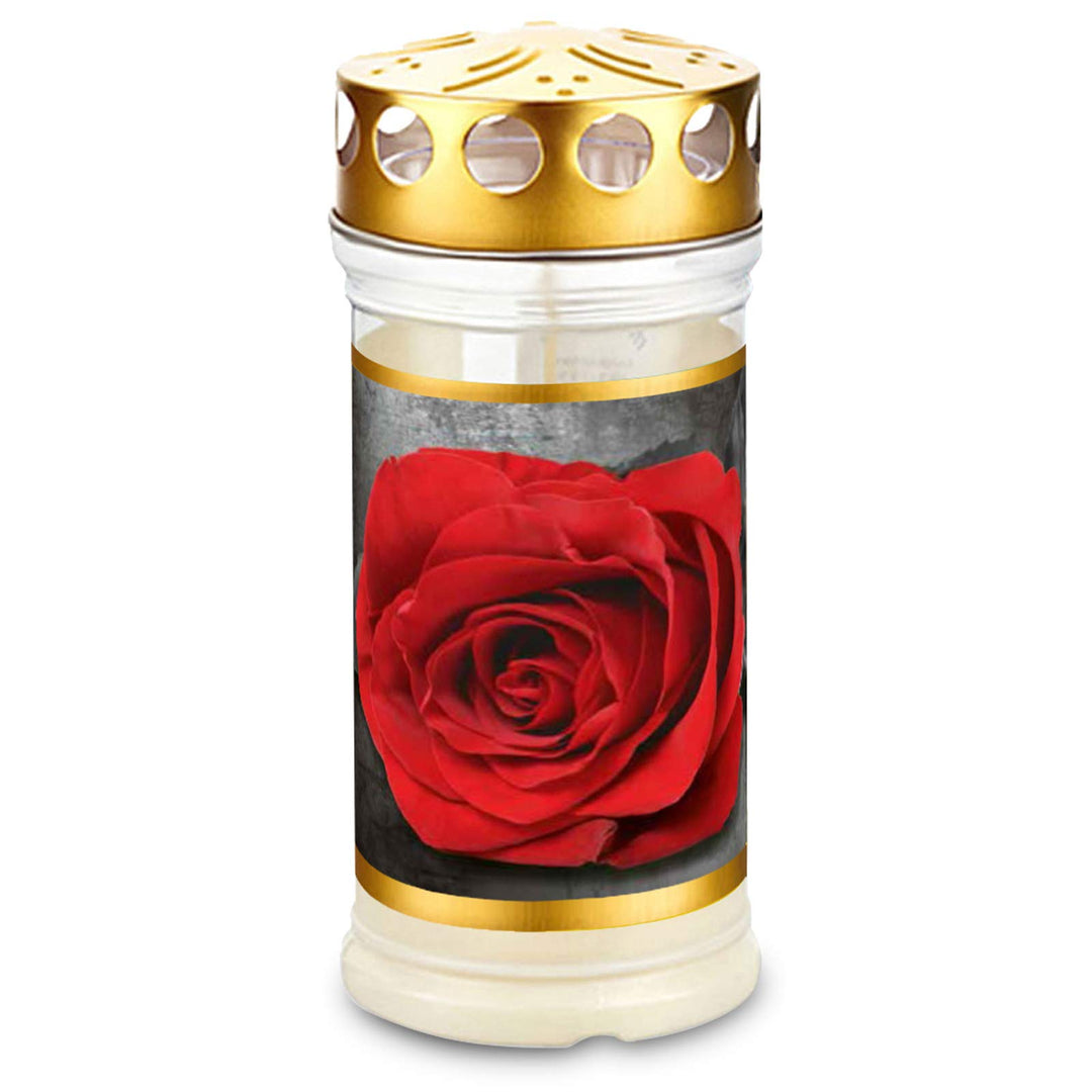 Memoriam Aeterna: Kompositionsöllicht Nr. 417 Deckel & Motiv Rose Gold (12 Stück)
