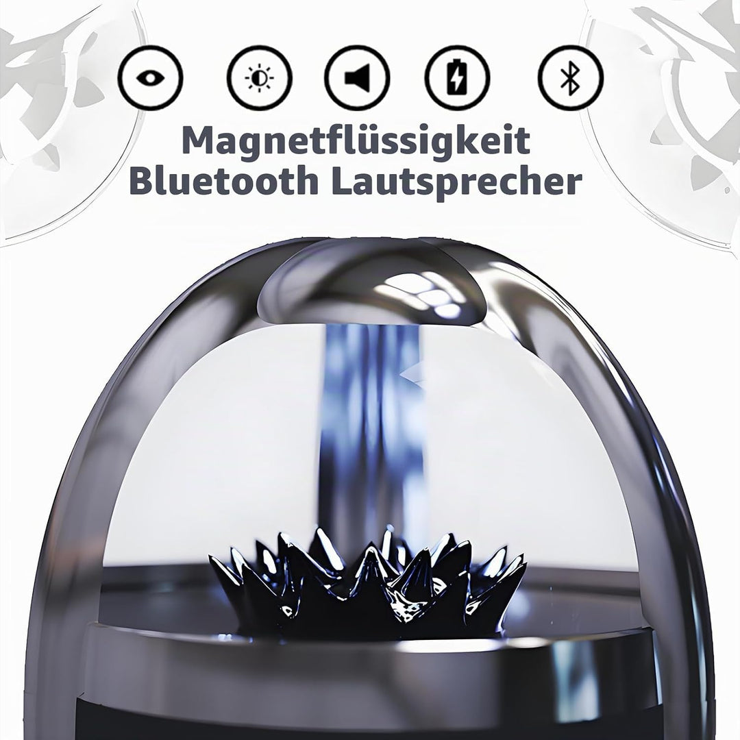 Elprico Ferrofluid Sound Visualizer, leuchtender magnetischer Ferrofluid Speaker, Dancing Ferrofluid