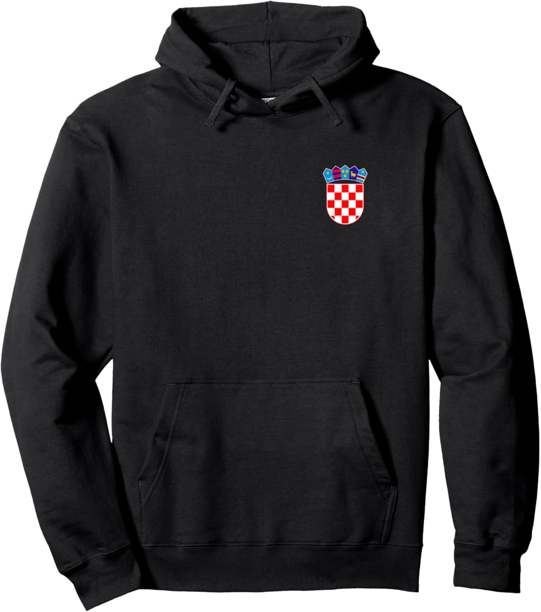 Kroatien Wappen Auf Der Brust Pullover Hoodie
