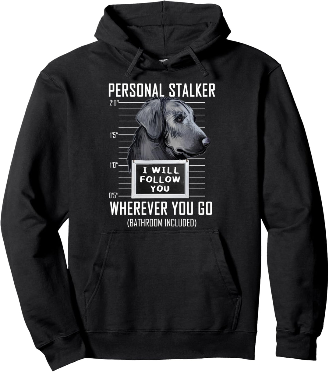 Personal Stalker Flat Coated Retriever I Will Follow You Pullover Hoodie