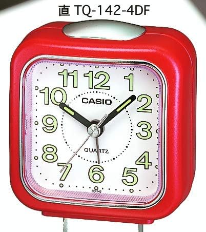 Casio Collection Unisex-Wecker TQ-142 Rot, Rot
