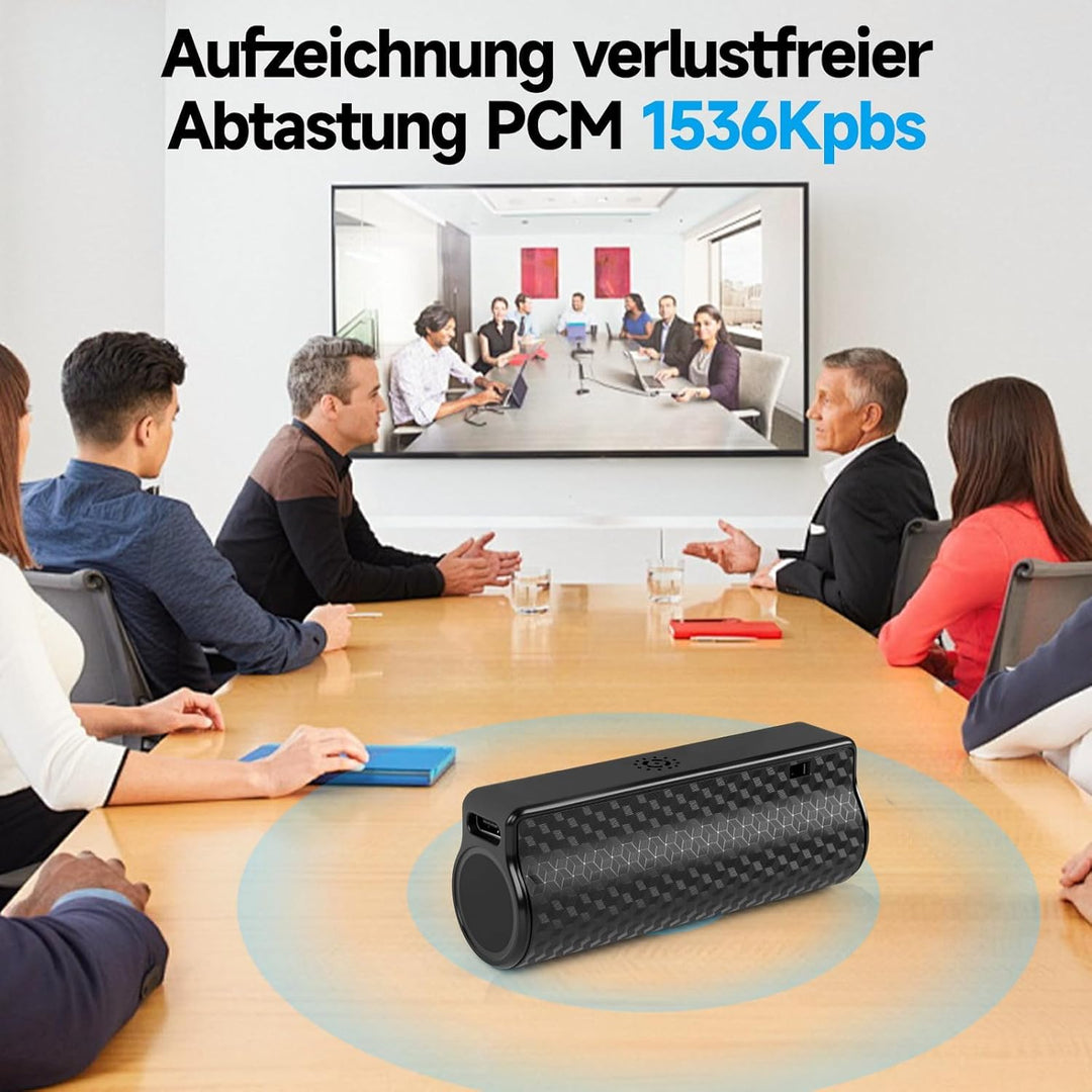 Digitale Diktiergerät, 64GB Magnet Mini Aufnahmegerät mit 30 Tage Daueraufnahme Abhörgerät Voice Rec