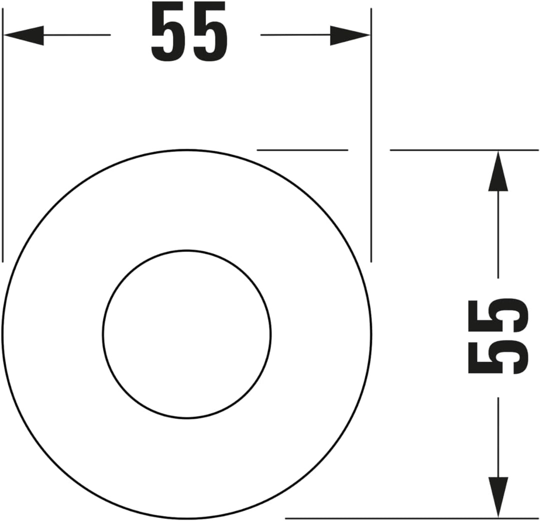 Duravit Universal Brausehalterung, Duschkopfhalterung für Handbrausen, Brausehalter rund, Chrom rund