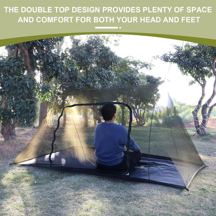 EFUTURETIME Gross Moskitonetz Camping, 240x140x110cm, Moskitonetz Outdoor, Leicht Moskitonetz Reise,