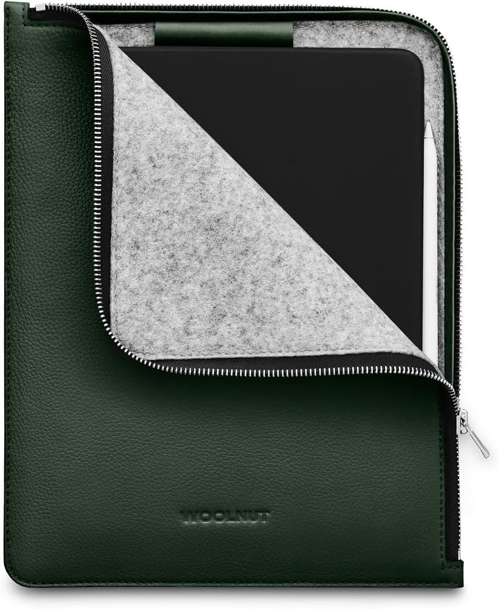 WOOLNUT Skandinavisches Vollnarbenleder Folio-Hülle für iPad Pro 11 Zoll & iPad Air 11 Zoll (2024, M