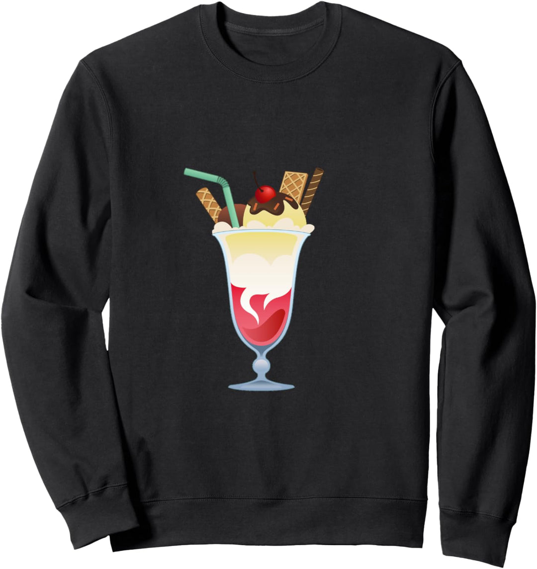 Eiscreme-Milch-Shake. Sweatshirt