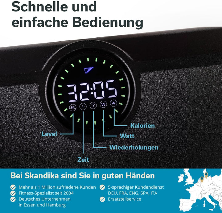 Skandika Kraftstation Smart Training Station | Fitnessgerät für zuhause, 50 kg Seilzug, Multifunktio