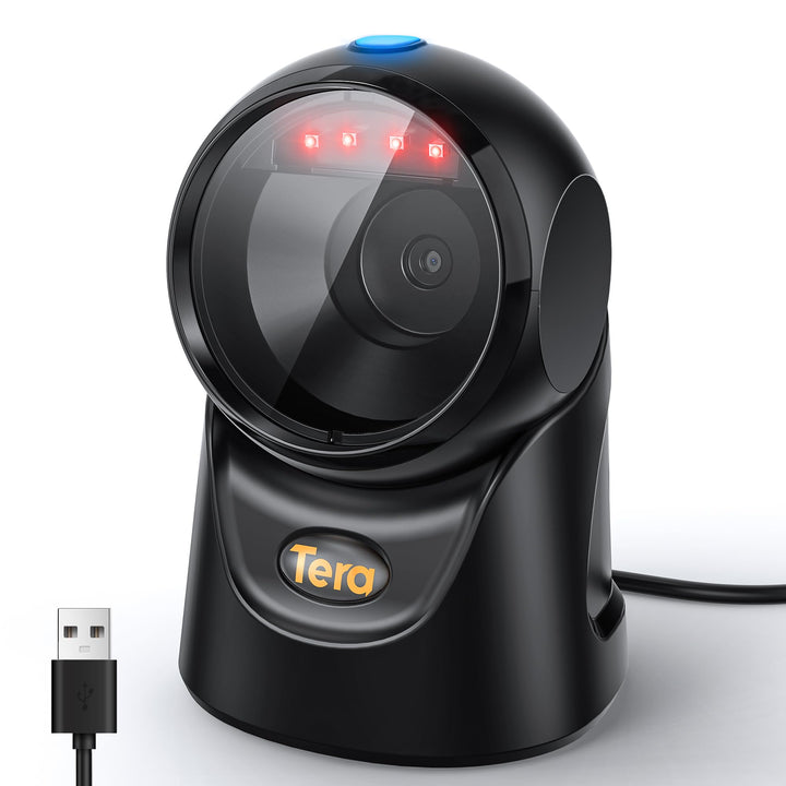 Tera Barcode Scanner Plattform Omnidirektional: 1D 2D QR Code Desktop-Lesegerät Freihändig USB Kabel