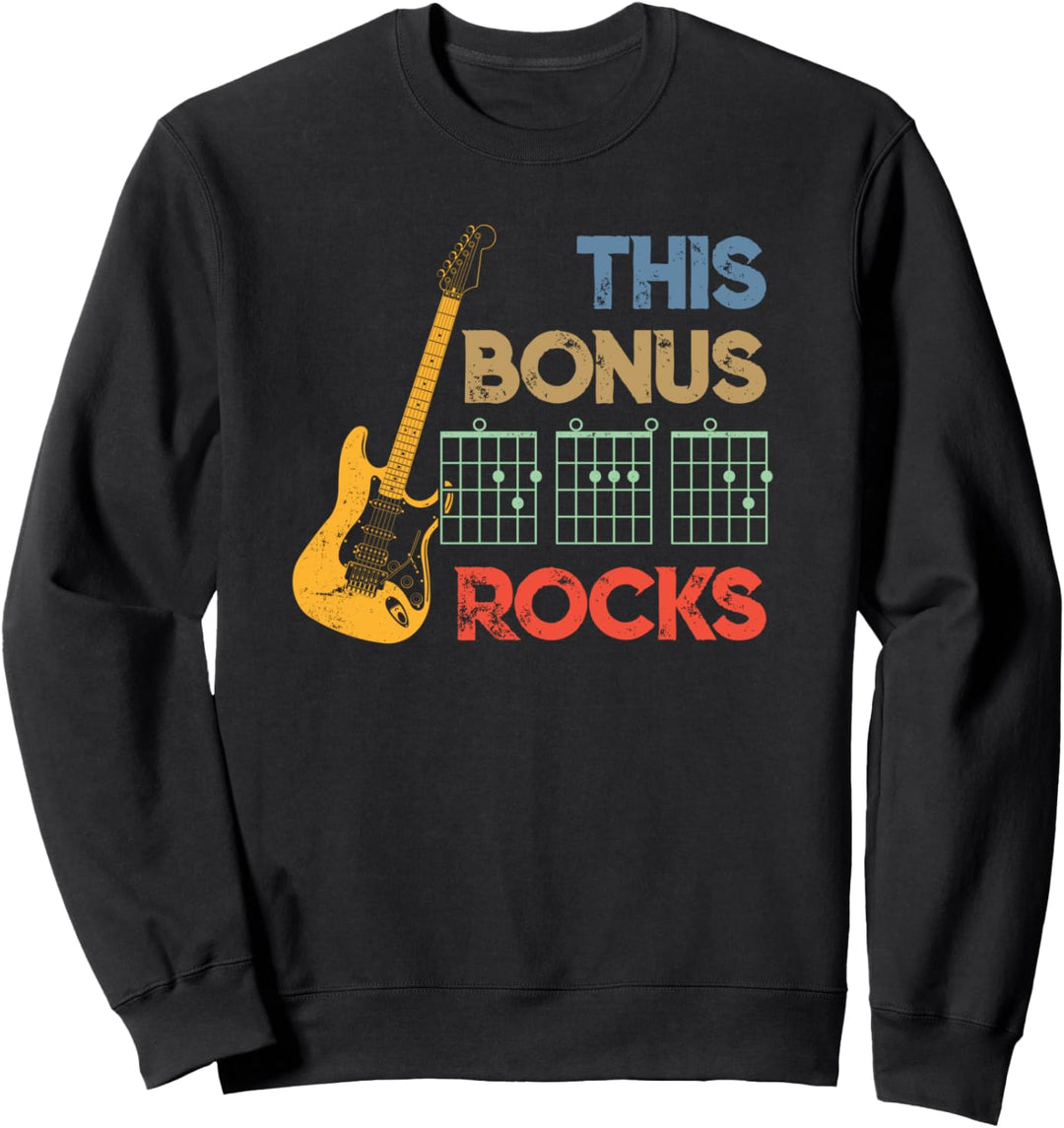 This Bonus DAD Rocks Guitar Chords - Guitarist Fathers Day Sweatshirt