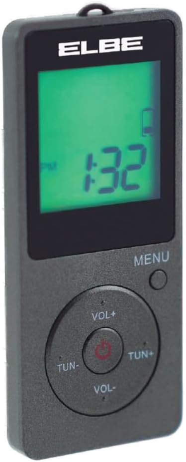 ELBE RF95 AM-FM Digitalradio, sportlich, Schwarz