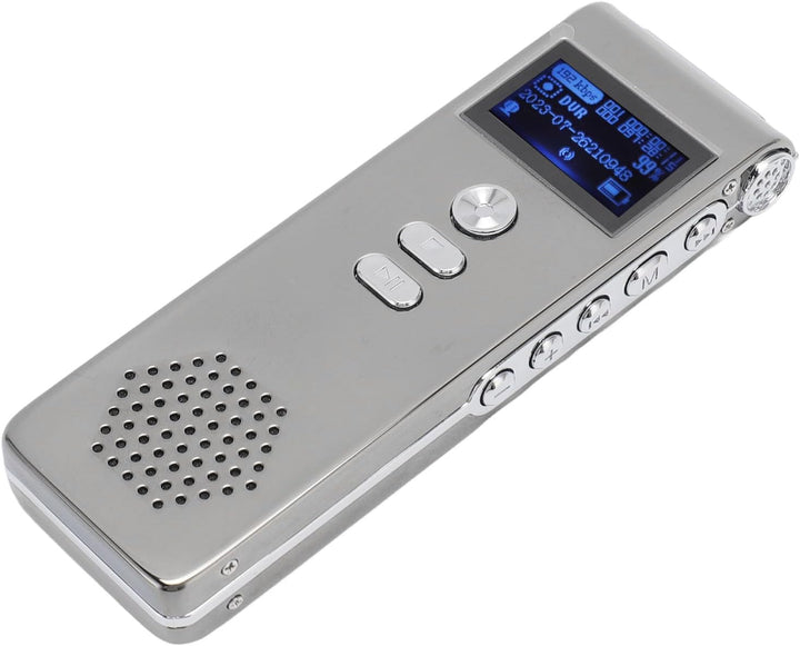 Ejoyous Diktiergerät, 300 MAh, Digitalrekorder, Dual-Mikrofon, 192 KBit/s Bitrate, Einfache Bedienun