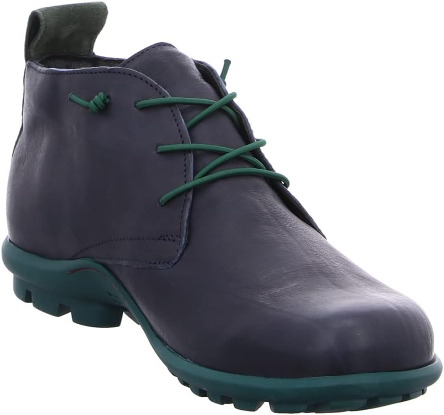 Think! Herren Kong_3-000144 Nachhaltige, Leder Gefütterte Stiefelette 41.5 EU 8010 Navy Kombi, 41.5