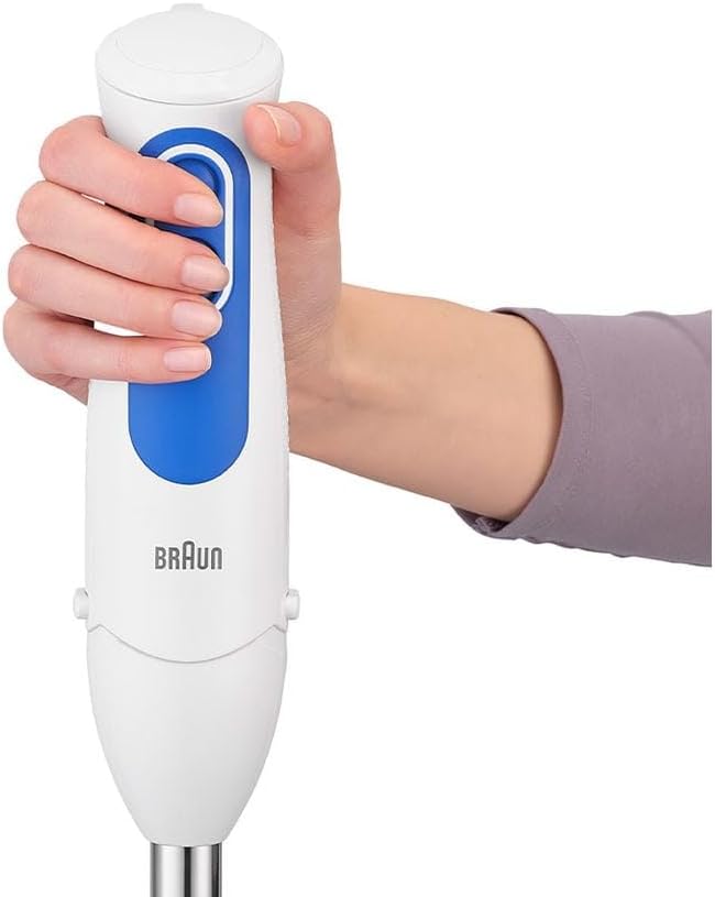Braun Household Stabmixer, 700 W, 2 Geschwindigkeits-stufen mit Turbo-funktion für einfache Einhandb