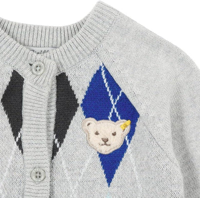 Steiff Baby-Jungen Gestrickt Strampler Langarm, 86
