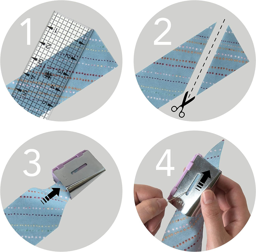 Simplicity 3881925EUK Schrägbandformer, Kunststoff, weiss, Einheitsgrösse Tape Maker Werkzeug, Tape
