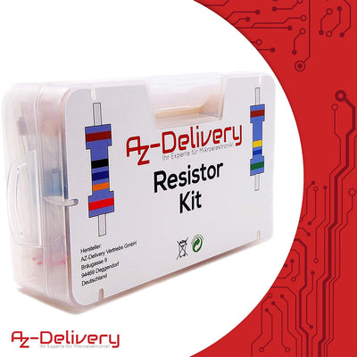 AZDelivery 5 x Widerstände Resistor Kit 525 Stück Widerstand Sortiment, 0 Ohm -1M Ohm kompatibel mit