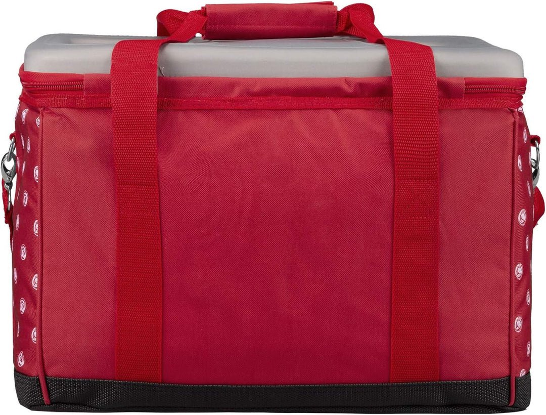 anndora Kühltasche XL 40 Liter - Isotasche Kühlbox Picknicktasche Farbauswahl XL rot weiss gepunktet