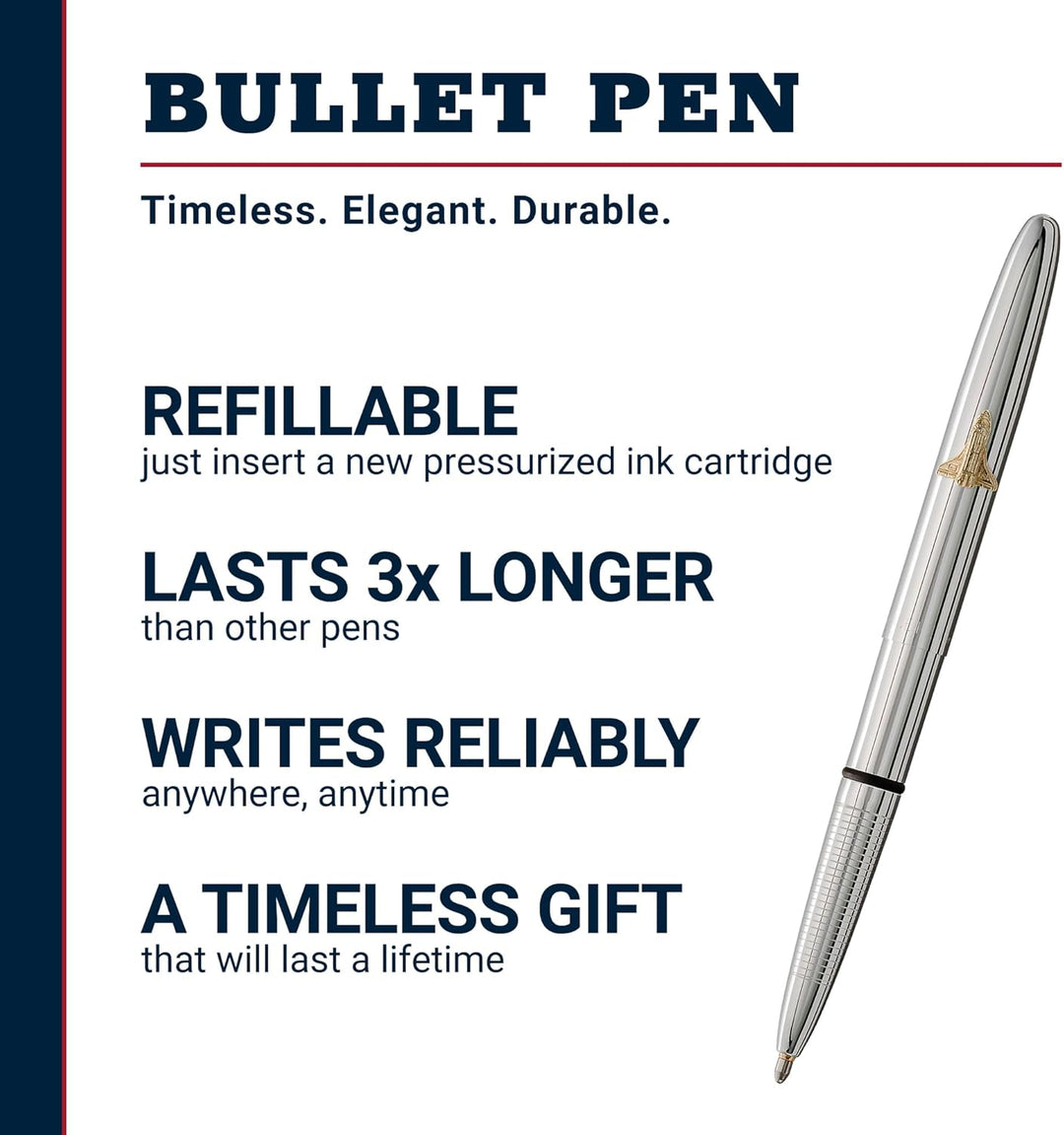 Fisher Space Pen Chrome Bullet Space Pen, 1 Stück (1er Pack)