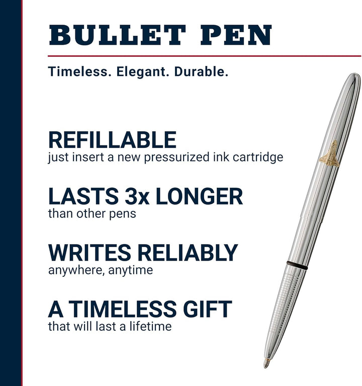 Fisher Space Pen Chrome Bullet Space Pen, 1 Stück (1er Pack)