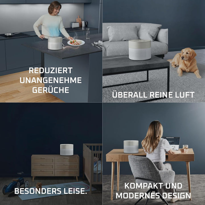 Rowenta Pure Air Mini Luftreiniger, für zu Hause, ultrakompakte Grösse | bis 22 m², extrem leiser Na