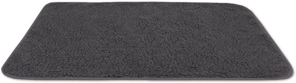 Tierdecke Haustierdecke Kuscheldecke Hundebett Katzendecke (Lammflor - Design / 90x140 cm/dunkelgrau