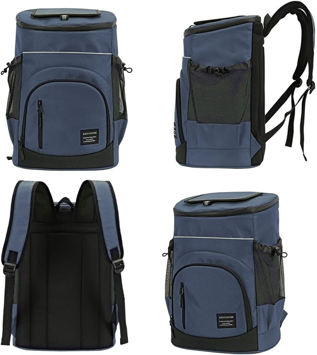 AUXDIQ 30L Kühlrucksack Wasserdichter Picknickrucksack Isoliert Kühltasche für Picknick Camping Wand