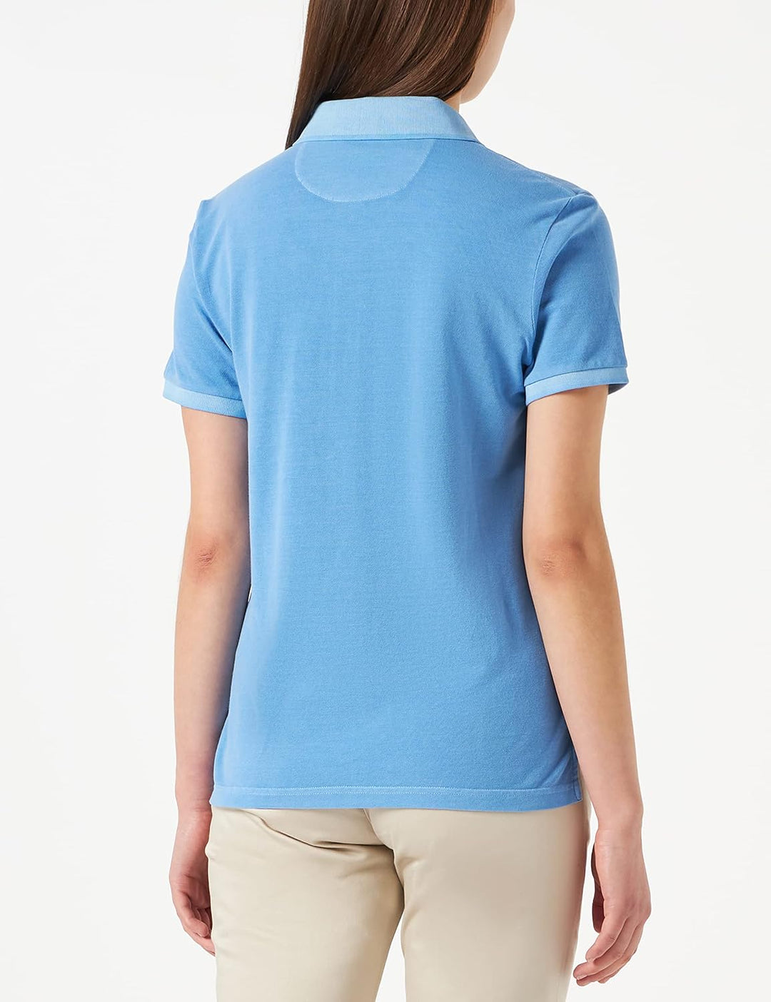 GANT Damen Sunfaded Ss Polo Pique Polohemd, Azure Blue