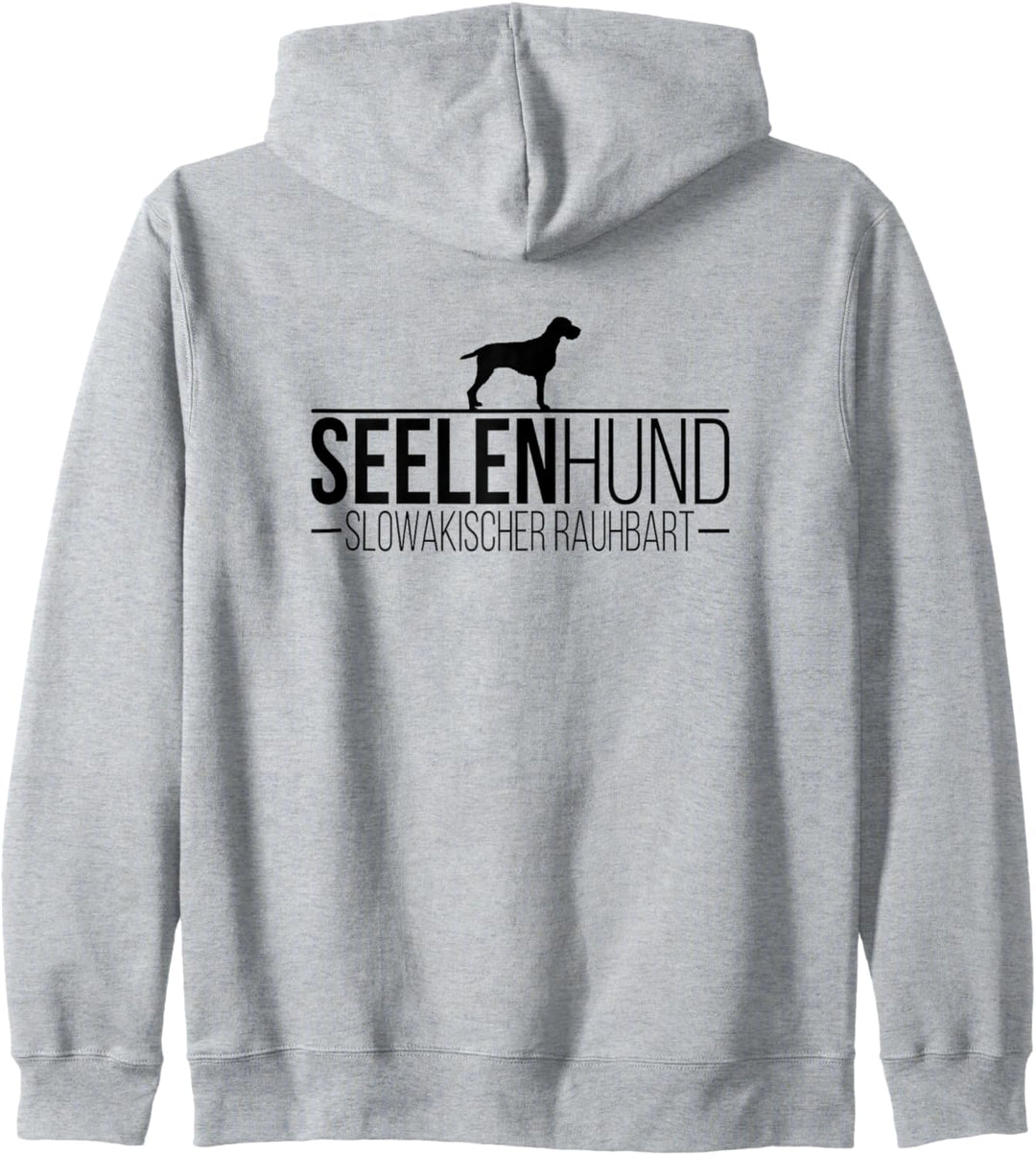 Slowakischer Rauhbart Seelenhund Jagdhund Hunde Hundespruch Kapuzenjacke