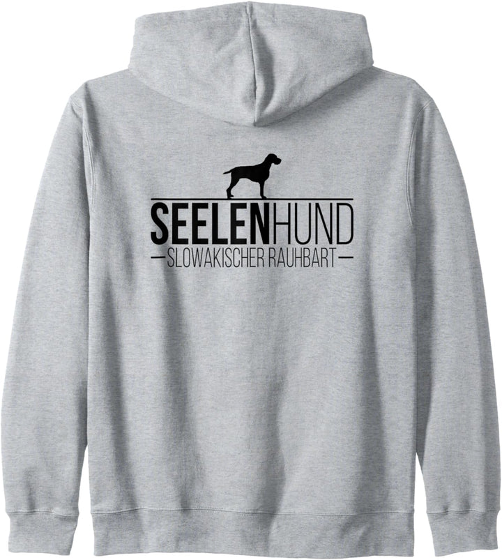 Slowakischer Rauhbart Seelenhund Jagdhund Hunde Hundespruch Kapuzenjacke
