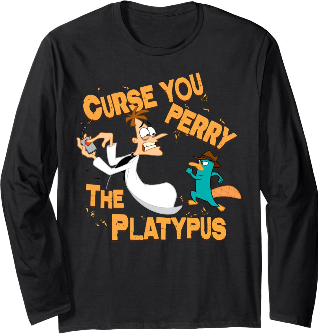 Disney Phineas And Ferb Curse You Langarmshirt