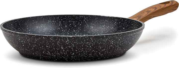 NAVA Bratpfanne aus Aluminium | Ø 26 cm | Mit Antihaftbeschichtung aus Stein zum Kochen ausgewogener