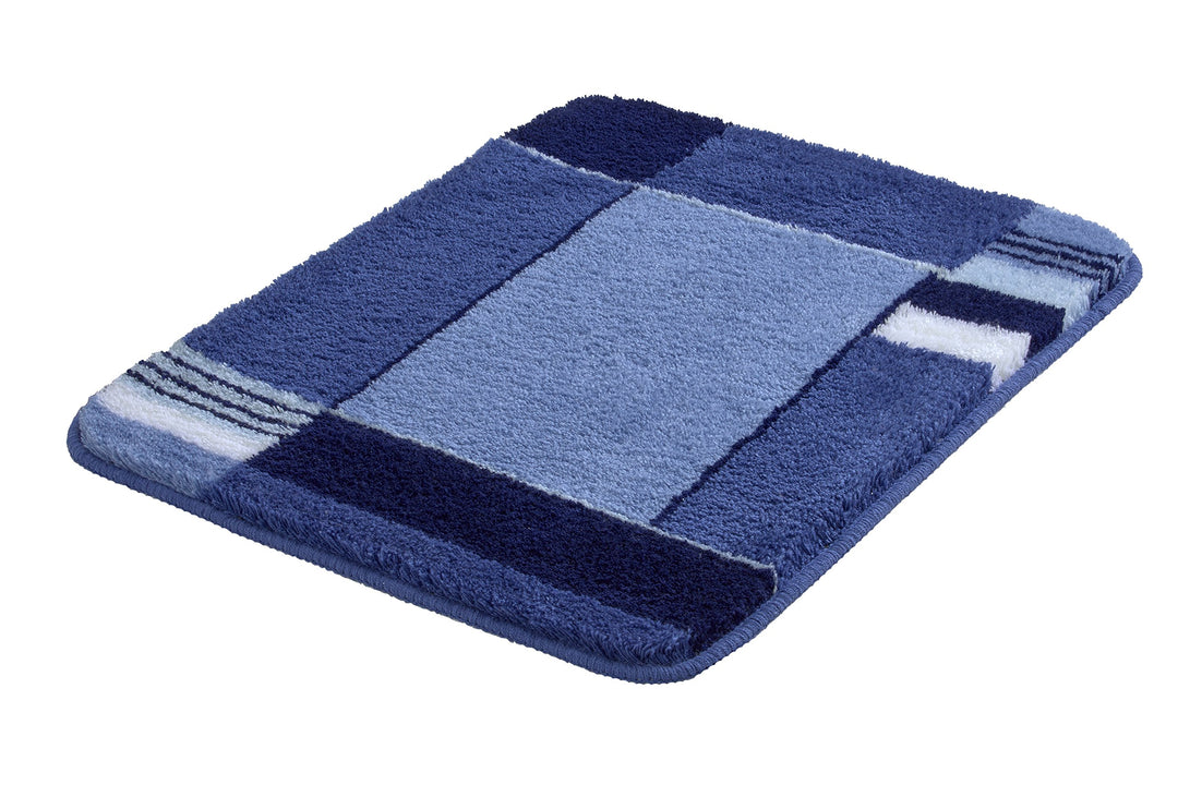 Kleine Wolke 7258769313 Badteppich Padova, 50 x 65 cm, marineblau Marineblau 50 x 65 cm Single, Mari