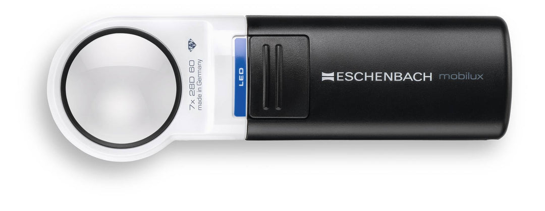 Eschenbach Optik Handlupe mobiluxLED mit LED-Beleuchtung und 7X-Vergrösserung Linsengrösse: (Ø) 35mm