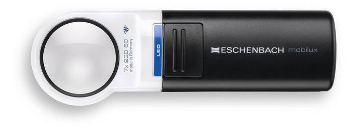 Eschenbach Optik Handlupe mobiluxLED mit LED-Beleuchtung und 7X-Vergrösserung Linsengrösse: (Ø) 35mm