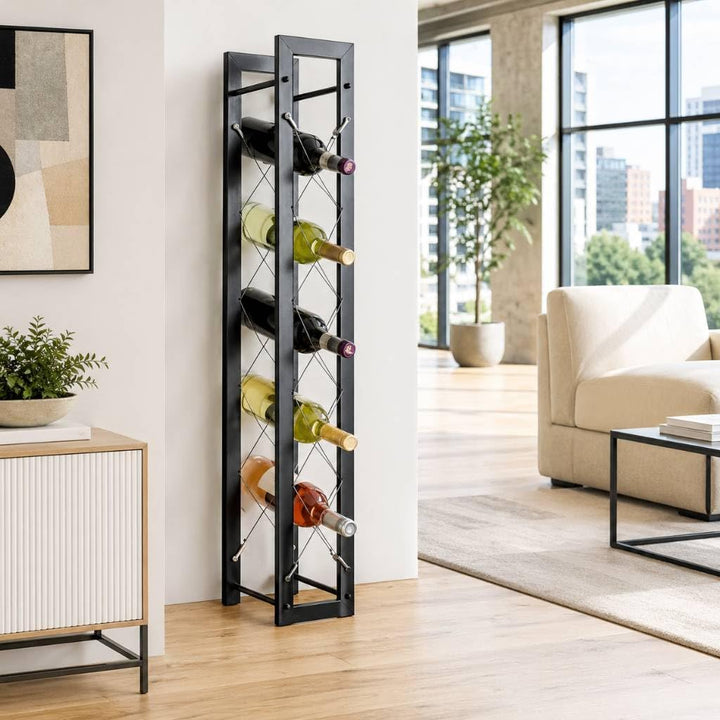 DanDiBo Designer Weinregal Pit 100 cm aus Metall Flaschenständer Flaschenhalter Bar