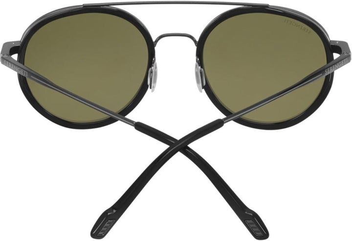 Serengetti Damen Geary Dark Gunmetal Black Shiny Acetat, Mehrfarbig/Meereswellen (Ocean Tides), One