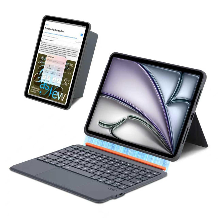 Tastaturhülle für iPad Pro 12,9" (3., 4., 5., 6. Gen.) und iPad Air 13" (M4/M3/M2,2026/2025/2024) –