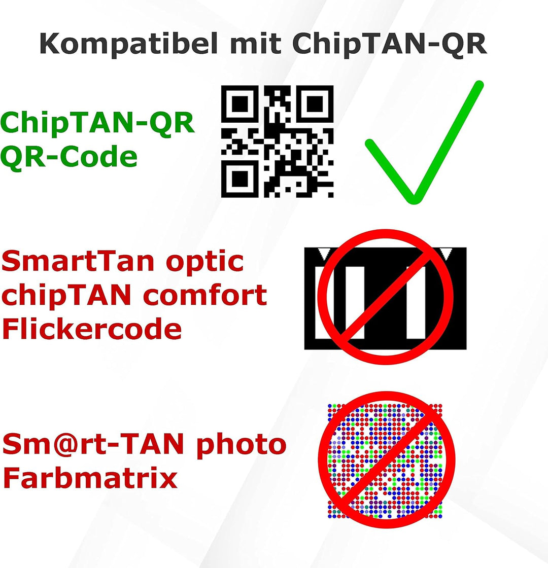 882 QR Chip-TAN-Generator für Online-Banking | Nur für Sparkasse, BW-Bank, und DKB (DKB nur mit der